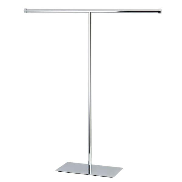 Claremont T-Shape Towel Rack, Polished Chrome